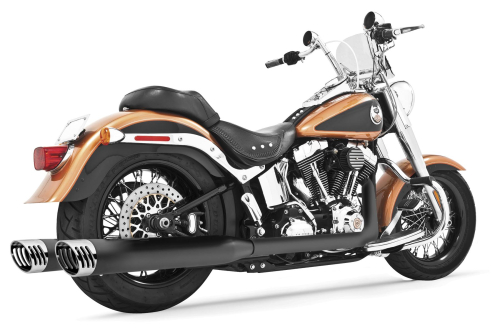 Freedom Performance - Freedom Performance Racing Dual Exhaust System - Black Body with Black Tip - HD00201