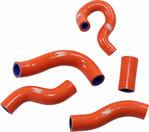 Moose Racing - Moose Racing Race Fit Radiator Hose Kit without Clamps - 5 - Orange - 1902-1563
