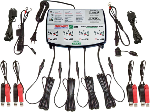 Tecmate - Tecmate Optimate Lithium 0.8A 4-Bank Battery Charger - TM-485