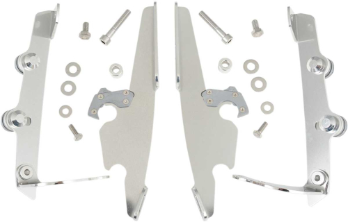 Memphis Shades - Memphis Shades Trigger-Lock Mount Kit for Batwing Fairing - Polished - MEK1970