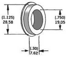HardDrive - HardDrive 3/4in. Axle Spacers - .30in. W - Zinc - 339300