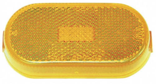 Peterson Manufacturing - Peterson Manufacturing Replacement Lens for 1-Bulb Combination Light w/Reflex - Amber - 108-15A