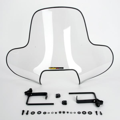 Maier Mfg - Maier Mfg Universal Clear ATV Windshield with Cutout - 46032