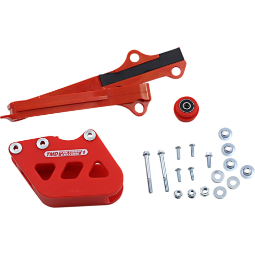 T.M. Designworks - T.M. Designworks Dirt Cross Multi-Purpose Chain Slide-N-Guide Kit FE1 Guide - Red - SCP-OR1-RD