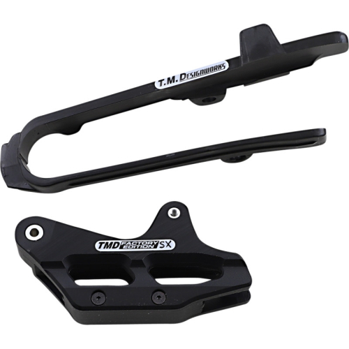 T.M. Designworks - T.M. Designworks Dirt Cross Multi-Purpose Chain Slide-N-Guide Kit FE SX Guide - Black - DCK-KT7-BK