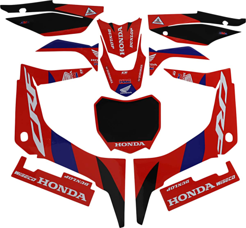 DCOR - DCOR HRC Honda Complete Graphic Kit - Black - 20-10-111