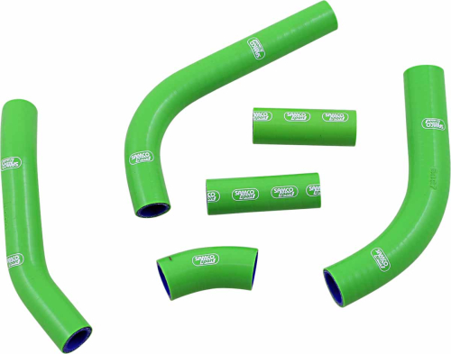 Moose Racing - Moose Racing Race Fit Radiator Hose Kit without Clamps - Green - KAW93-GN-M