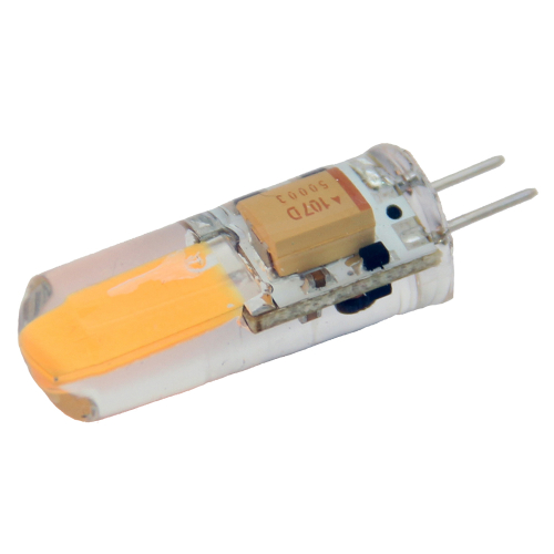 Lunasea Lighting - Lunasea Natural White G4 Bulb 2W 10-30VDC Bottom Pin Silicon            Encapsulated