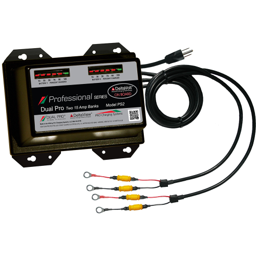 Dual Pro - Dual Pro Professional Series Battery Charger - 30A - 2-15A-Banks - 12V/24V