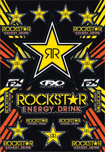 Factory Effex - Factory Effex Rockstar Yellow Sticker Kit - 15-68702