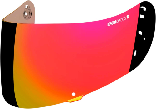Icon - Icon Optics Shield for Airmada/Airframe Pro Helmets - RST Red - 0130-0640