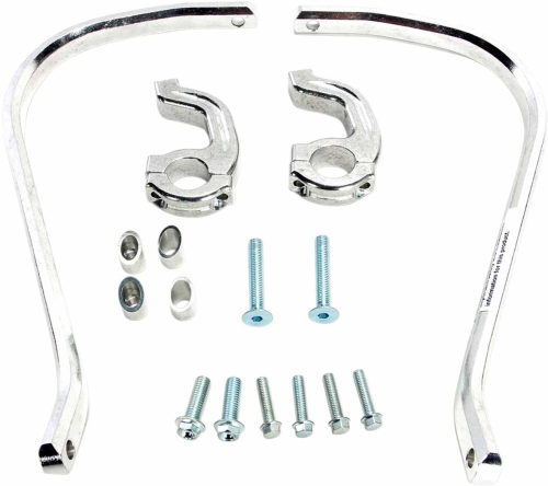 Moose Racing - Moose Racing Pro-Taper 1 1/8in. Contour Handguards - Silver - 0635-1490
