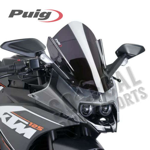 PUIG - PUIG Racing Windscreen - Dark Smoke - 7004F