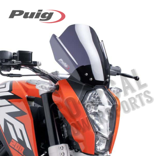 PUIG - PUIG New Generation Sport Windscreen - Dark Smoke - 6275F