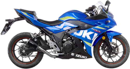 Leo Vince - Leo Vince LV-10 Slip-On - Stainless Tailpipe/Black Muffler/Stainless Steel End Cap - 15213B