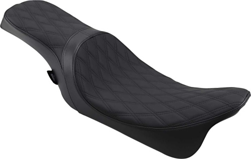 Drag Specialties - Drag Specialties Predator 2-Up Double Diamond Seats - Black Thread - 0801-1270