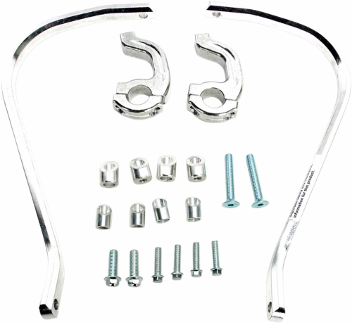 Moose Racing - Moose Racing Contour Handguards - Standard 7/8in. Bar - Silver (2019) - 50-5232S