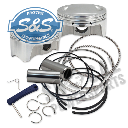 S&S Cycle - S&S Cycle High Compression Piston Kit - 3.397in. Bore - 920-0100