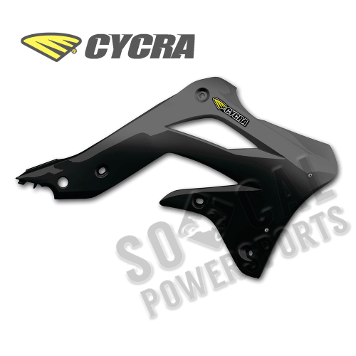 Cycra - Cycra Powerflow Intake Radiator Shrouds - Black - 1866-12