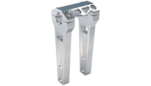 LA Choppers - LA Choppers 1.25in. Straight Riser Kit - 8in. - Raw Aluminum - LA-7480-08R