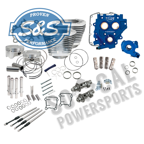 S&S Cycle - S&S Cycle Power Package - Chain Drive - Silver - 330-0666