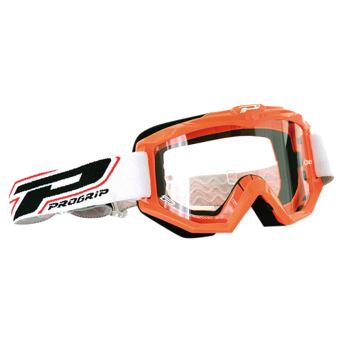 Pro Grip - Pro Grip 3201 Atzaki Goggles - PZ3201AR - Orange / Clear Lens - OSFA