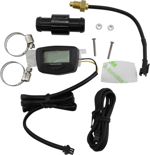Koso North America - Koso North America Proton Water Temperature Gauge with 16mm Adapter - BA074200-16