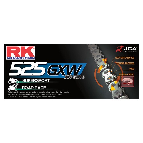 RK - RK 525 GXW XW-Ring Chain - 120 Links - 525GXW-120