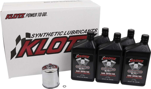 Klotz Oil - Klotz Oil Basic Oil Change Kit - 20W/50 - 5qt. - KH-107