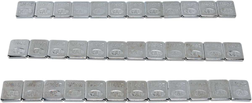 K&L Supply - K&L Supply Steel Stick On Wheel Weights - Chrome - 1/4oz. - 32-2434