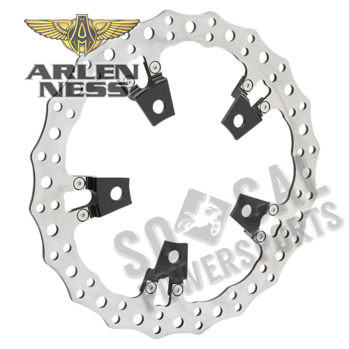 Arlen Ness - Arlen Ness Big Brake Jagged Floating Rotor Kit - 02-951