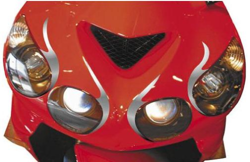 Cycle Pirates - Cycle Pirates Headlight Trim - Chrome - HLTCR1