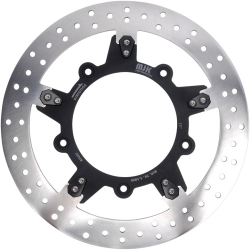 MJK Performance - MJK Performance Enforcer 13in. Floating Brake Rotor - Black Anodized - P-4656