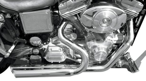 Bassani Manufacturing - Bassani Manufacturing Pro Street Exhaust System - Slash-Cut - Chrome - DNG-325F