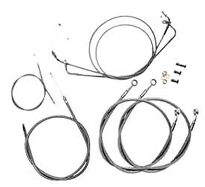 Baron Custom Accessories - Baron Custom Accessories Cable/Brake Line Kit (+12in.) - BA-8023KT-12