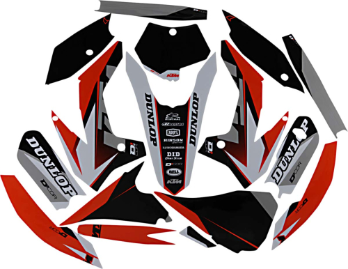 DCOR - DCOR COR 9 KTM Race Complete Graphics Kit - Black - 20-30-103