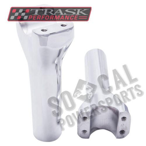 Trask Performance - Trask Performance Assault Risers for 1-1/4in. Handlebars - 4in. - Chrome - TM86014PO