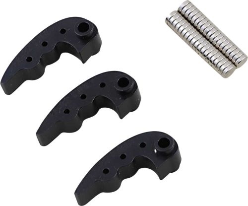 BikeMan Performance - BikeMan Performance Gold Star Magnetic Adjustable Clutch Weights - 5-Step Metal Treating Process - Black - 07-GSW-6682