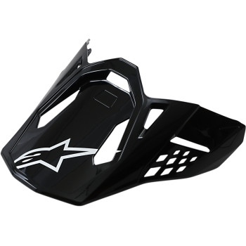 Alpinestars - Alpinestars Visor for S-M10/S-M8 Helmets - Gloss Black - 89810191180OS