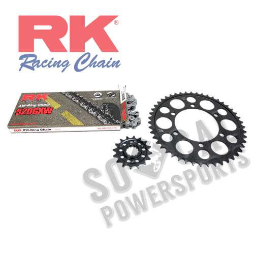 RK - RK Quick Acceleration Chain Kit with Steel Sprocket - Natural - 4107-099P