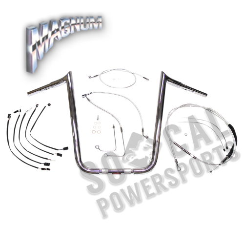 Magnum - Magnum 1-1/4in. Viking Ape Hanger Handlebar Kit - 14in. - Chrome - 38878-314