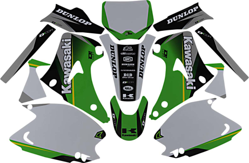 DCOR - DCOR COR 9 Kawasaki Complete Graphics Kit - White - 20-20-127