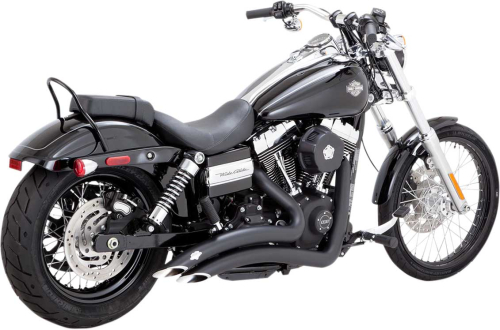 Vance & Hines - Vance & Hines Big Radius 2-Into-2 Exhaust System - Black - 46071