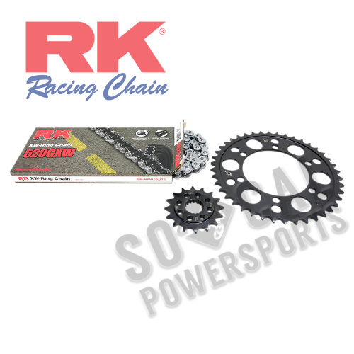 RK - RK Quick Acceleration Chain Kit with Steel Sprocket - Natural - 3106-099P