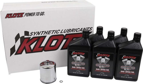 Klotz Oil - Klotz Oil Basic Oil Change Kit - 20W/50 - 5qt. - KH-109