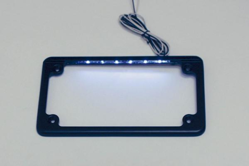 Custom Dynamics - Custom Dynamics LED License Plate Frame - Black - LPF-HRZ-B-LP