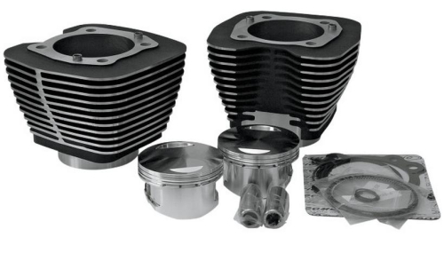 Revolution Performance - Revolution Performance Bolt-On Big Bore Kit (98in. Domed) - Bore 3.938in. - 10.5:1 Compression - Black/Highlighted Fins - 201-103W
