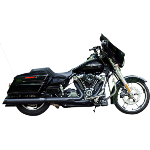 S&S Cycle - S&S Cycle 4-1/2in. MK45 Cutlass Performance Mufflers - Guardian Black with Gloss Black Cutlass End Caps - 550-1010