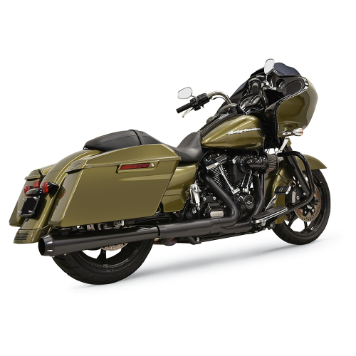 Bassani Manufacturing - Bassani Manufacturing Crossover Eliminator with 4in. DNT Slip-On Muffler - Black Megaphone - 1F17RB