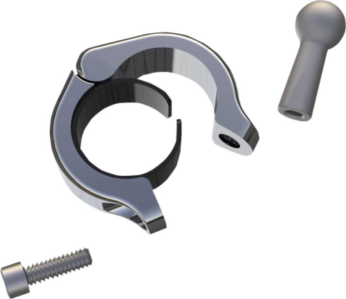 Ciro - Ciro Aluminum Clamp Kit - 1-1/8in. or 1-1/4in.  Round Bars - Chrome - 50138